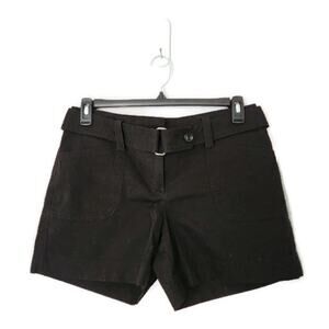 Ann Taylor Women's Black Denim Tailored Shorts 8